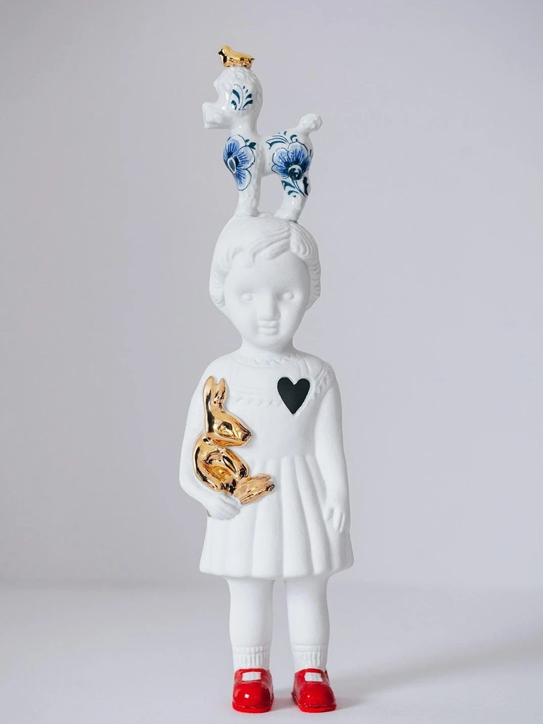 Pupke with Poodle - White with poodle Delft blue | Collection